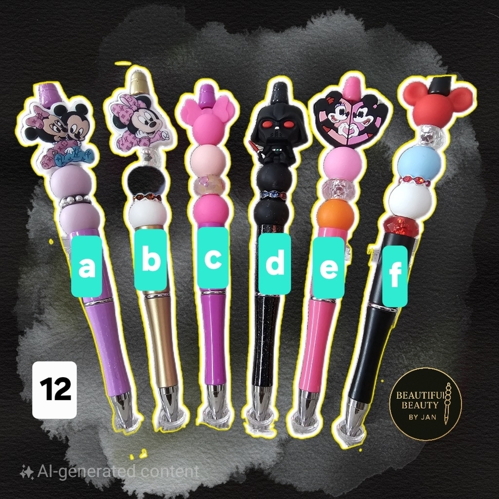 Colorful Character-Themed Kids Pens Set